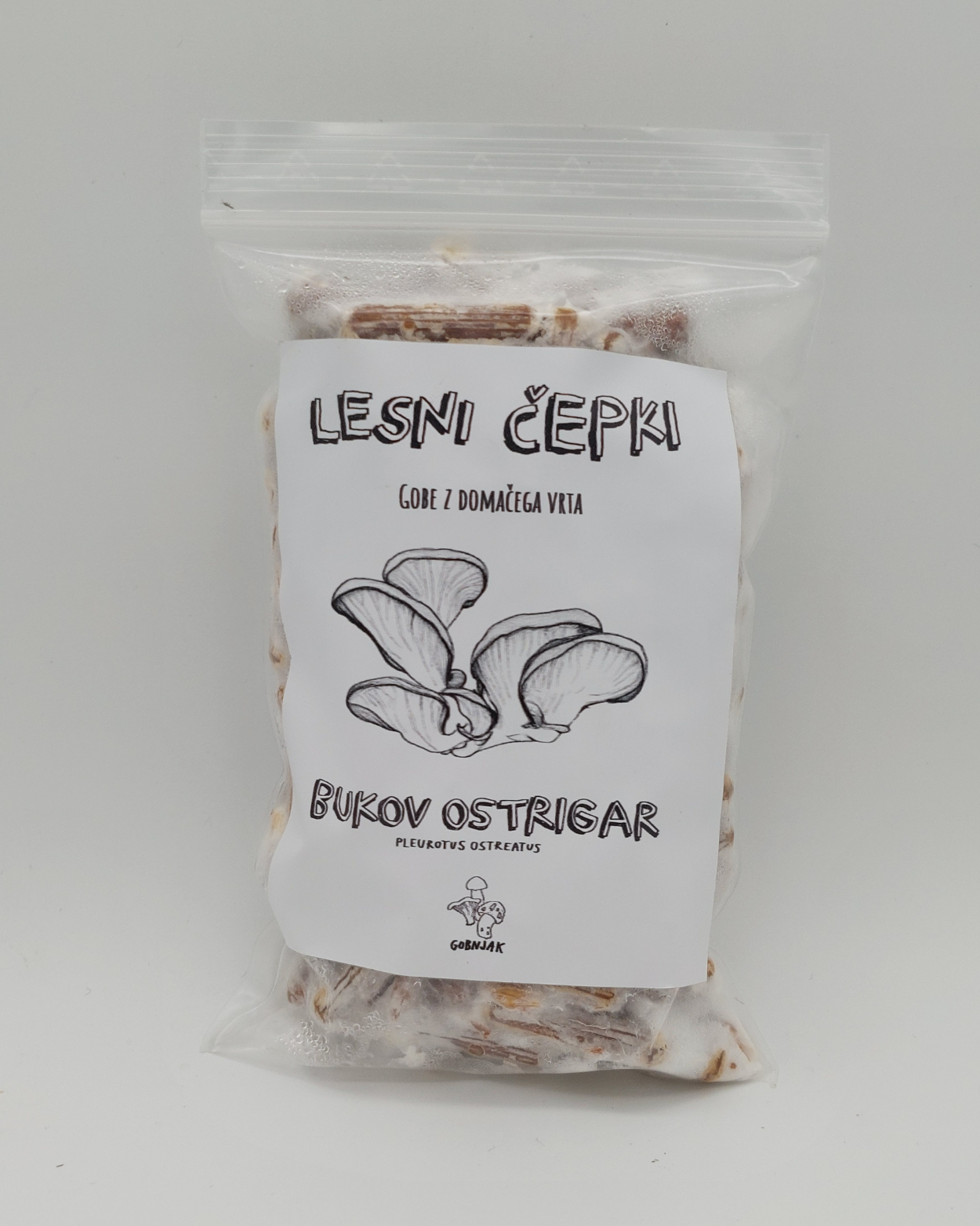 Micelij na lesnih čepkih