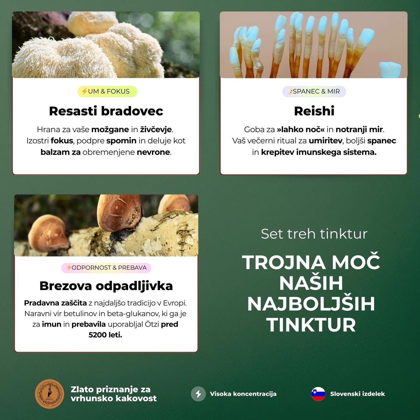 Set treh tinktur - Gobnjak